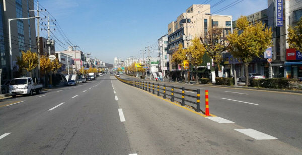 무단횡단금지시설 설치