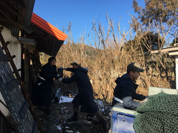 옥천면 공군 제8145부대 사랑의 연탄나눔 봉사활동