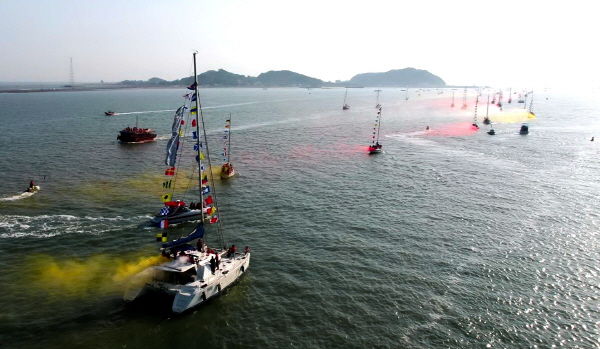 2018 화성 뱃놀이 축제 해상퍼레이드 모습