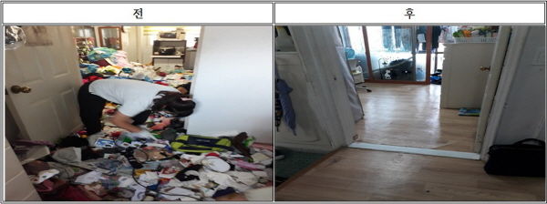 성남시 사례관리 아동 거주 가구 주거환경 개선 전 후 비교