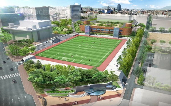 시민운동장 공영주차장 조성 조감도