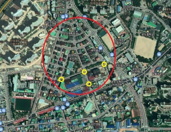 안성 공도 만정리 택지개발지구주?정차 단속 재개