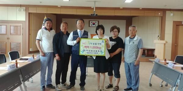 이천시 대월면 우리테크놀로지 사랑의 쌀 화환으로 나눔 실천