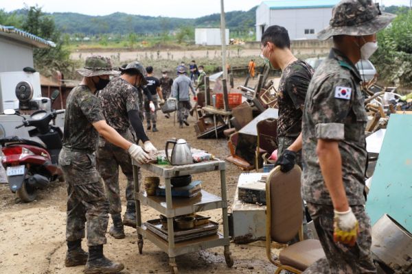 육군 28사단, 연천군 일대 수해복구 대민지원