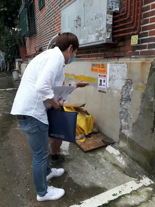 시흥시 군자동, 독거노인 폭우 피해 점검