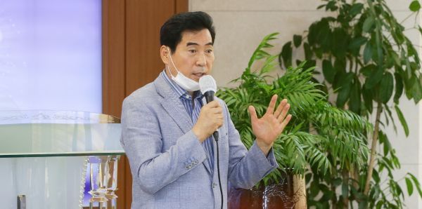 김상돈 의왕시장, 내손1동 지역상권 활성화 위한 간담회 참석