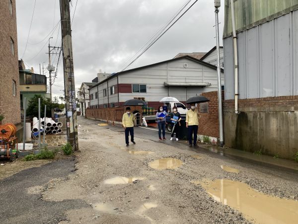 수원시 도로개설 공사 현장 ‘안전 관리 이상 무’