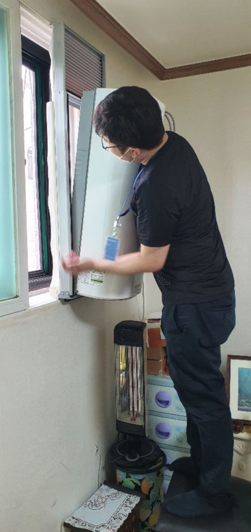 안산시 소재 파세코, 창문형에어컨·메탈팬 취약계층 기부