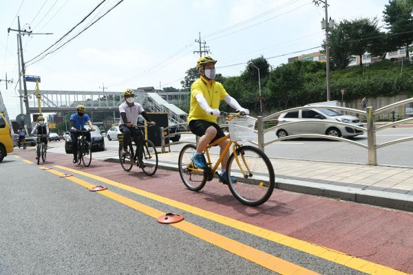 안승남 구리시장, ‘생활자전거 활성화’ 자전거도로 안전점검