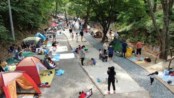 남양주시 하천정원화사업의 대표 브랜드‘청학비치’ 코로나19 비대면 휴식공간으로 인기절정