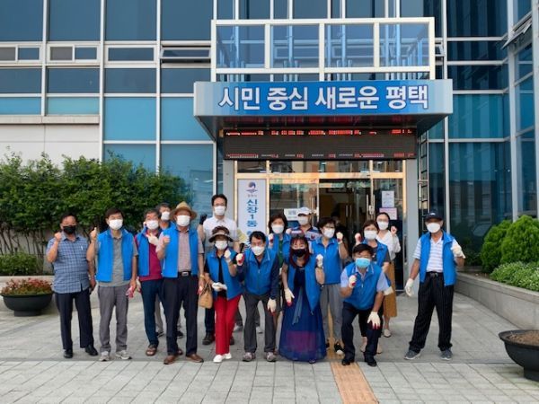평택시 신장1동 주민자치위원회, 코로나19 방역활동 실시