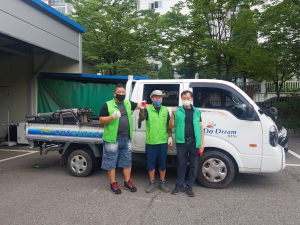 동두천시 불현동 새마을자율방역단, 관내 취약지역 방역 실시