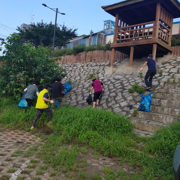 포천동 주민자치위원회 생태하천 환경정화