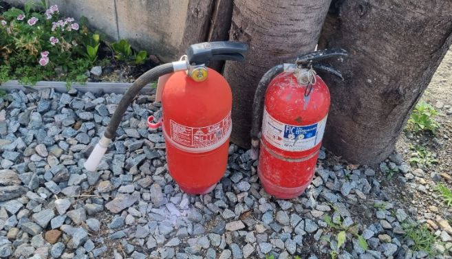 초기진화시 사용된 소화기