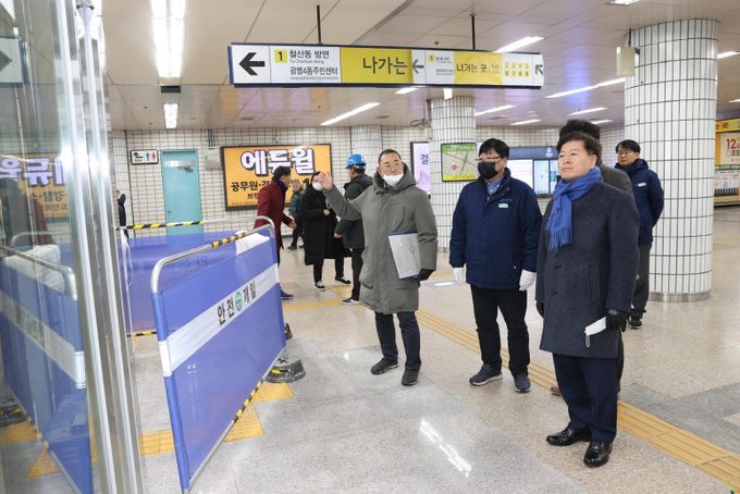 박승원 광명시장, 교통 환경 개선 관련 현장에서 제14회 생생소통현장 열어