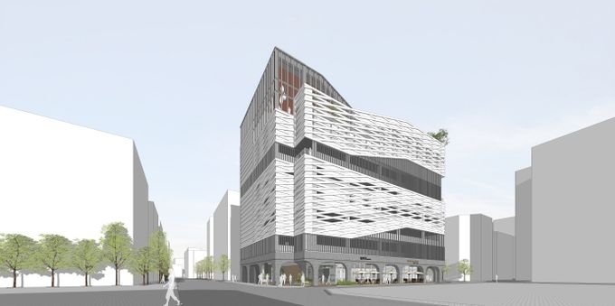 광명시는 지난 27일 시청 중회의실에서 ‘하안동 철골주차장 재건축사업 기본 및 실시설계 용역’ 착수보고회를 개최했다(주차전용건축물 조감도)