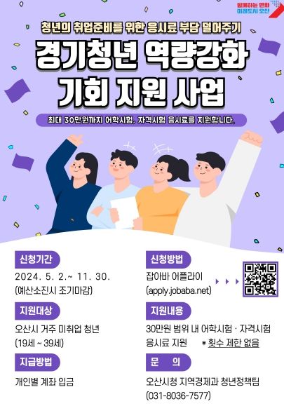 경기청년-역량강화기회지원사업 포스터
