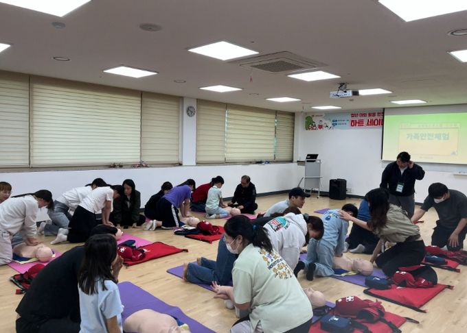 수원유스호스텔 캠핑장‘가족 안전 체험’인기