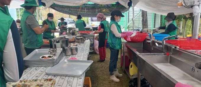 새마을운동 남해군지회, 마늘한우 축제 먹거리부스 운영