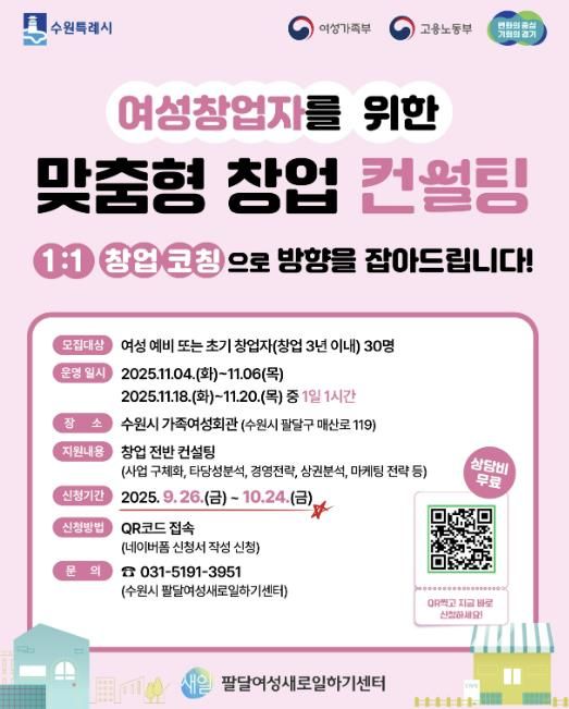 ‘1대1 맞춤형 창업컨설팅’ 홍보물