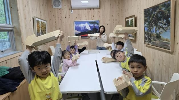 가평군, 명지산서 어린이 목재체험 교실 운영