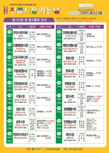 전통시장 장보러 가는 날 홍보 포스터