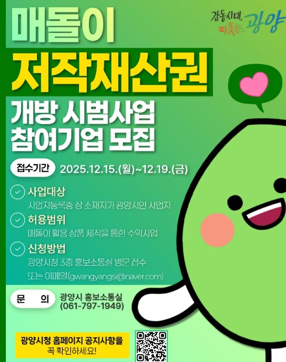 매돌이’ 저작재산권 민간 개방