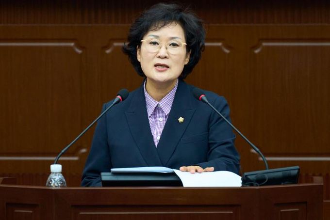 대전 서구의회 전명자 의원, 5분 자유발언 통해 시니어를 위한 스크린 파크골프장 설치 촉구 제안