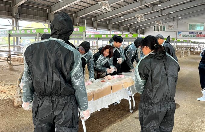 영암농업대학생, 한우 인공수정 실습 교육 받아