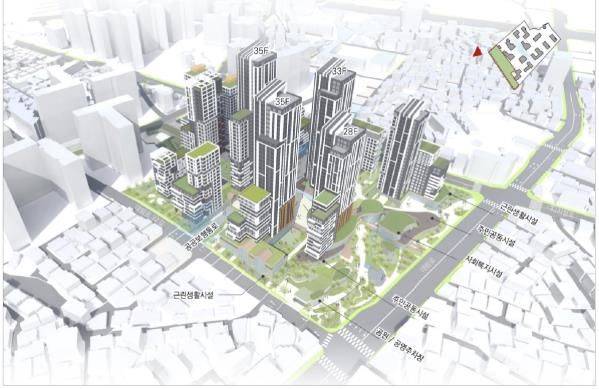 대림동 855-1번지 일대 대림1구역 주택정비형 재개발사업 조감도