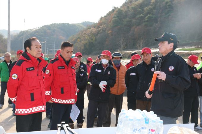 의성군, 18개 전 읍·면 대상 산불 모의진화훈련 실시