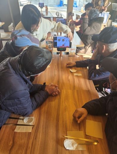 키오스크 먹거리 지원사업 진행