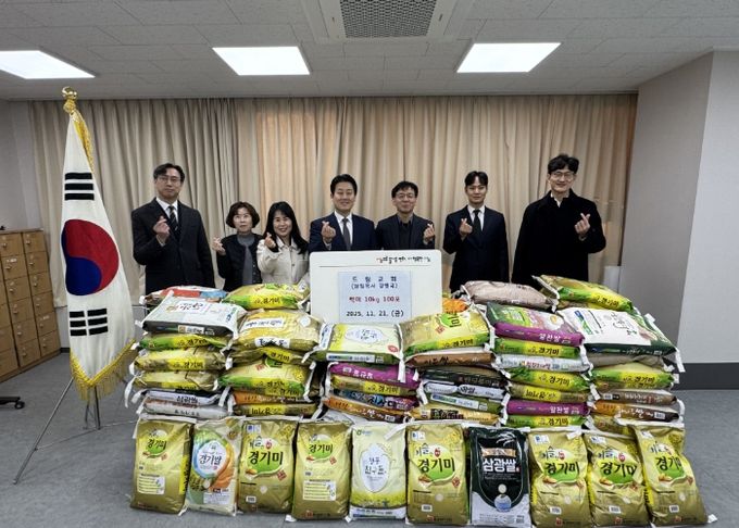 드림교회 백미 전달