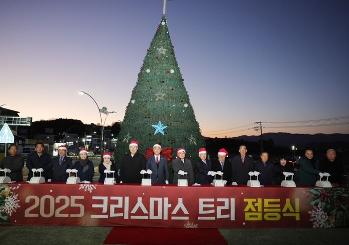 2025 크리스마스트리 점등식 개최(화양읍범곡사거리).