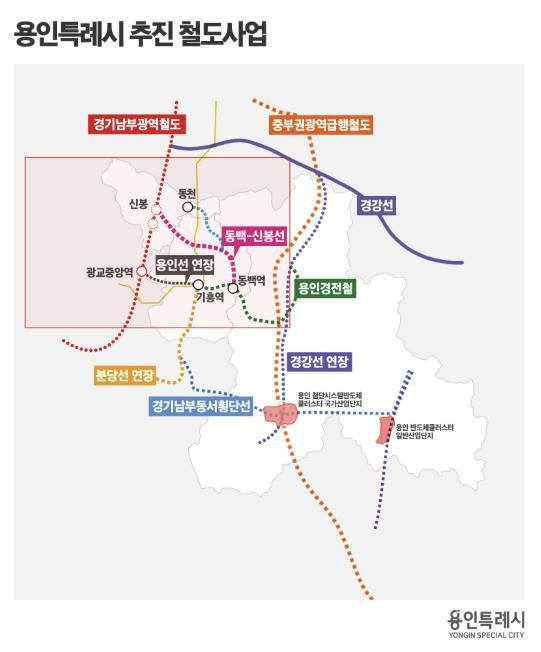용인특례시 추진 철도사업