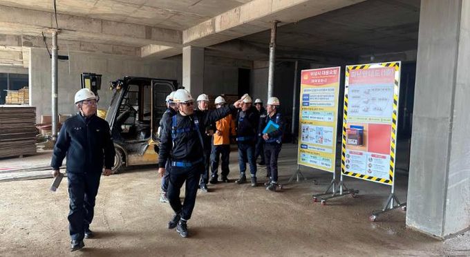 나주소방서, 겨울철 대형공사장 긴급 안전점검 실시