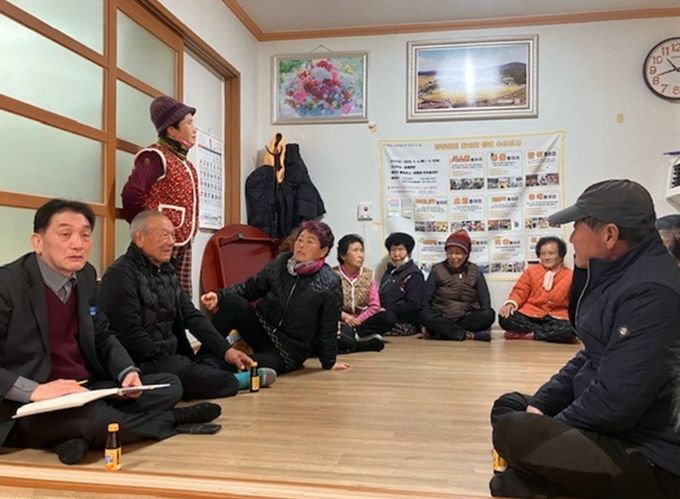 장흥 장동면, 20개 마을 경로당 순회