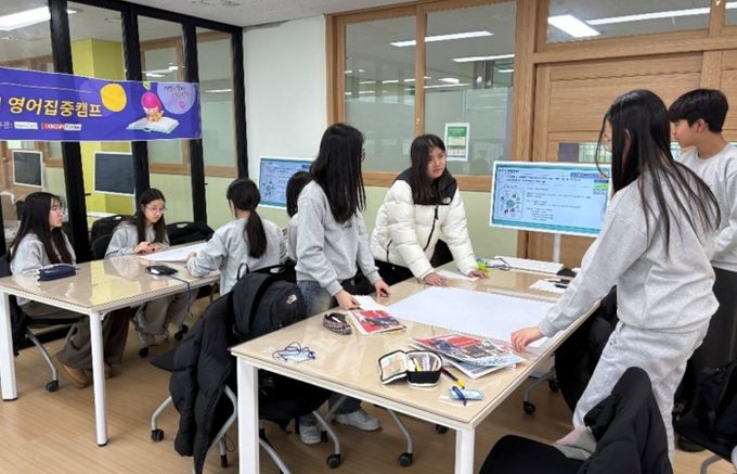 양주시, 율정중학교 ‘글로벌 톡톡(Talk-Talk) 영어집중캠프’ 성료