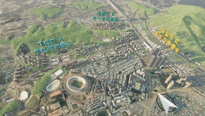 우정 공공주택지구 개발 대상지