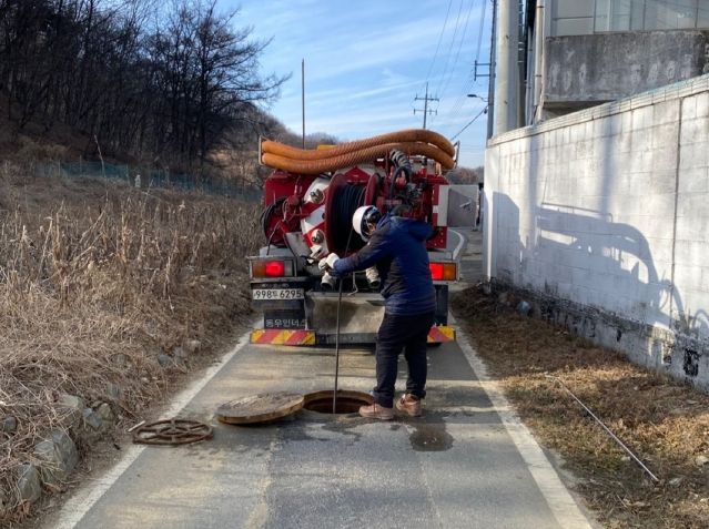 설명절 대비 오수역류 대상지 준설 점검