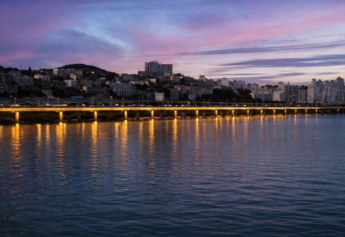 강변북로 두모교 경관조명 개선 후 예상도