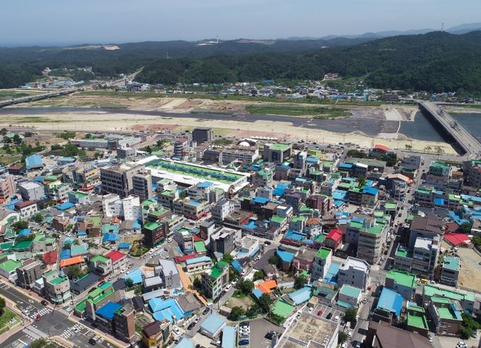 양양로 골목형상점가 전경