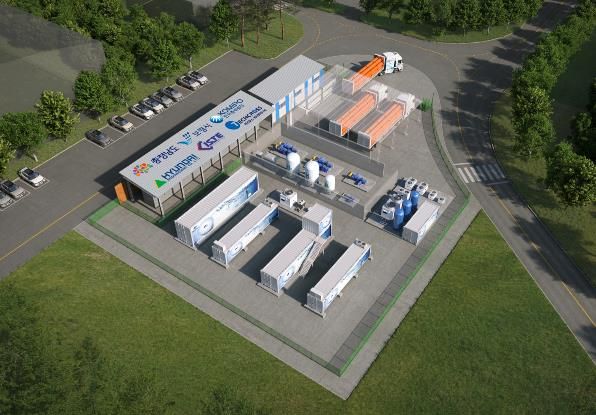 그린수소 생산기지 조감도