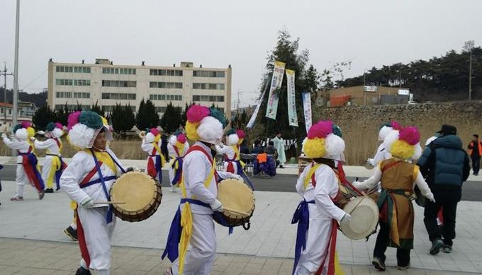 2016년 지도읍 정월대보름 행사 지신밟기