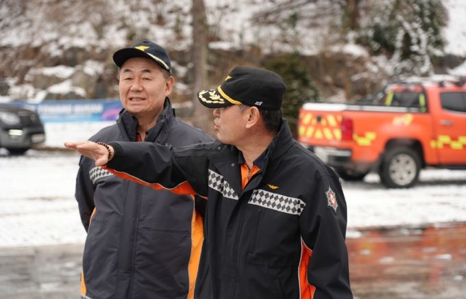 대설주의보 긴급 현장점검(소방본부)